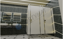 Сантехнические перегородки для административных учреждений из HPL 2 кабины