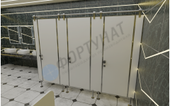 Сантехнические перегородки для административных учреждений из HPL 3 кабины