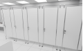 Сантехнические (туалетные) перегородки для АЗС из HPL 5 кабин