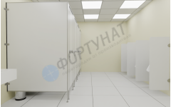 Сантехнические перегородки для АЗС из ЛДСП 4 кабины