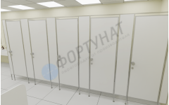 Сантехнические перегородки для АЗС из ЛДСП 5 кабины