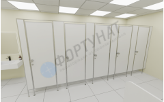 Сантехнические перегородки для АЗС из ЛДСП 5 кабины